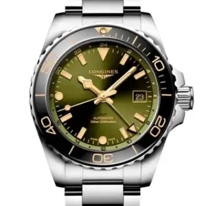 Longines Longines HydroConquest L3.790.4.06.6 41mm Stainless steel Green