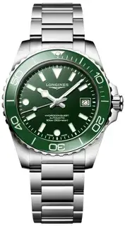 Longines Longines HydroConquest L3.779.4.06.6 39mm Stainless steel Green