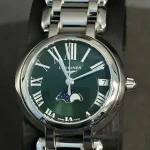 Longines Longines PrimaLuna L81154616 30.5mm Stainless steel Green