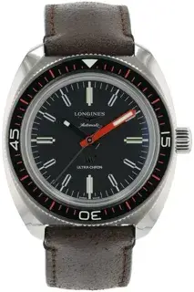 Longines Longines Heritage L2.836.452.8 43mm Stainless steel Black
