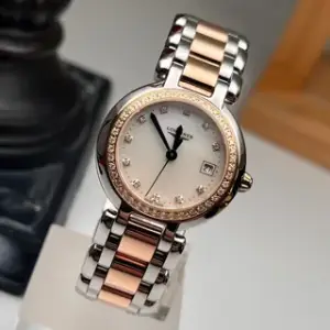 Longines Longines PrimaLuna L8.110.5.89.6 26.5mm Rose gold and Stainless steel White