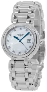 Longines Longines PrimaLuna L81224876 30mm Stainless steel White