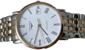 Longines Longines Elegant L4.809.5.12.7 Rose gold and Stainless steel White