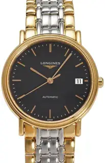 Longines Longines Presence L4.821.2.52.7 34mm Stainless steel Black