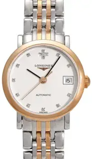Longines Longines Elegant L4.309.5.99.7 25.5mm stainless Pink gold Silver
