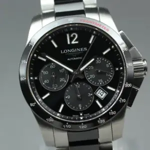 Longines Longines Conquest L2.744.4 41mm Stainless steel Black
