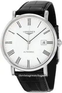 Longines Longines Elegant L4.910.4.11.2 39mm Stainless steel White