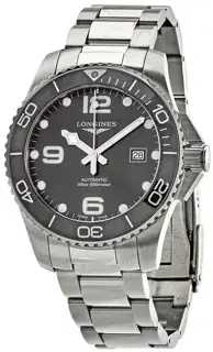 Longines Longines HydroConquest L3.782.4.56.6 43mm Stainless steel Black