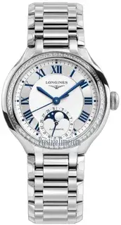Longines Longines PrimaLuna L8.126.0.71.6 34mm Stainless steel White