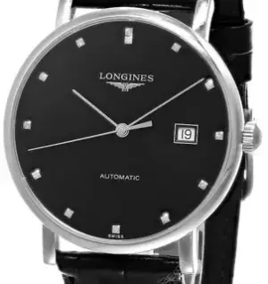 Longines Longines Elegant L49104572 39mm Stainless steel Black