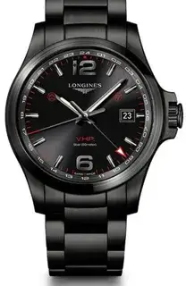 Longines Longines Conquest L37282566 43mm Stainless steel Black