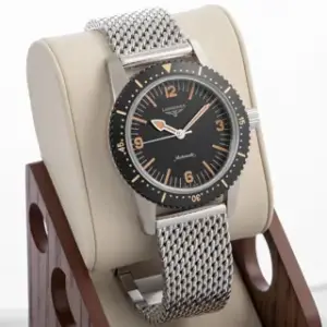 Longines Longines Heritage L2.822.4.56.6 42mm Stainless steel Black