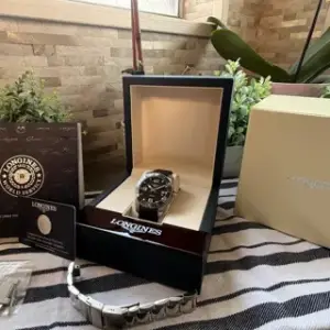 Longines Longines HydroConquest L3.781.4.56.6 41mm Stainless steel Black
