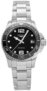Longines Longines HydroConquest L3.370.4.56.6 32mm Stainless steel Black