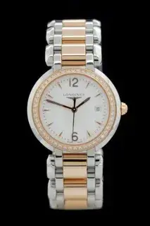 Longines Longines PrimaLuna L8.112.5.196 30mm Rose gold and Stainless steel Silver and White