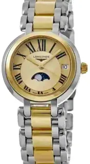 Longines Longines PrimaLuna L8.115.5.31.7 31mm Stainless steel Champagne