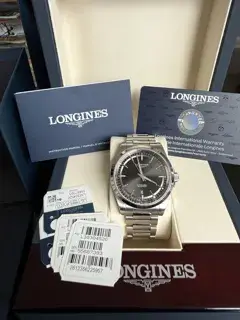 Longines Longines Conquest L38304526 41mm Stainless steel Black
