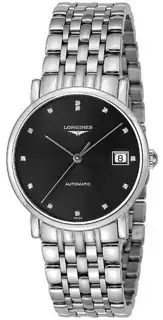 Longines Longines Elegant L4.809.4.57.6 Stainless steel Black