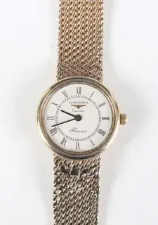 Longines Longines Presence 21mm 9k Gold White
