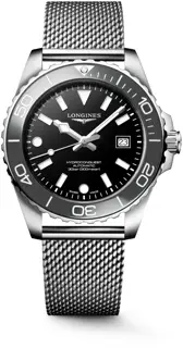 Longines Longines HydroConquest L3.788.4.99.6 42mm Stainless steel Black