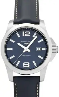 Longines Longines Conquest L3.760.4.96.0 43mm Stainless steel Blue