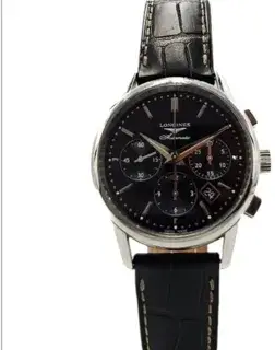 Longines Longines Heritage L2.749.4.52.0 40mm Stainless steel Black