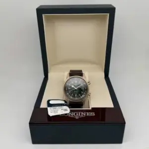 Longines Longines Heritage L3.774.1.50.2 42mm Bronze Green