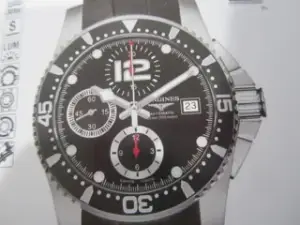 Longines Longines HydroConquest L3.644.4.56.2 40mm Stainless steel Black
