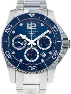 Longines Longines HydroConquest L3.883.4.96.6 43mm Stainless steel Blue