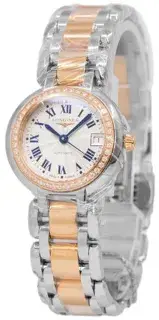 Longines Longines PrimaLuna L81115796 26.5mm Yellow gold and Stainless steel Silver