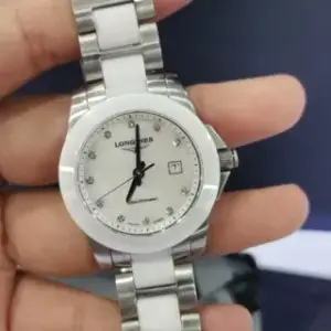 Longines Longines Conquest L3.257.4.87.7 29.5mm Ceramic and Stainless steel White