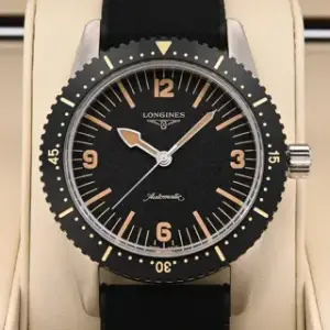 Longines Longines Heritage L2.822.4.56.9 42mm Stainless steel Black