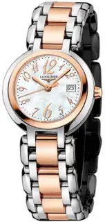 Longines Longines PrimaLuna L8.110.5.83.6 26.5mm Rose gold and Stainless steel White