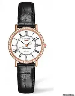 Longines Longines Elegant L4.287.9.11.0 29mm Rose gold White