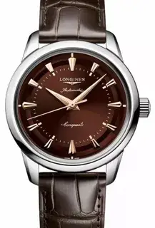 Longines Longines Conquest Heritage L1.650.4.62.2 40mm Stainless steel Brown