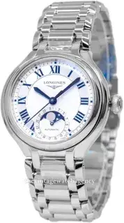 Longines Longines PrimaLuna L8.126.4.71.6 34mm Stainless steel White