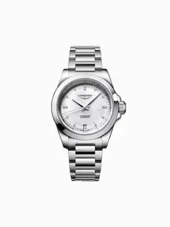 Longines Longines Conquest L3.430.4.87.6 34mm Stainless steel White