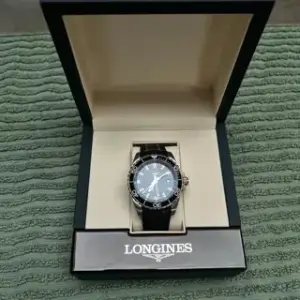 Longines Longines HydroConquest L3.890.4.56.6 41mm Stainless steel Black