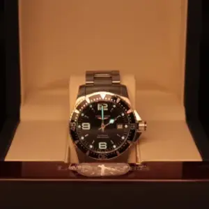 Longines Longines HydroConquest L3.642.4.56.6 41mm Stainless steel Black