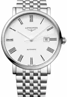 Longines Longines Elegant L4.911.4.11.6 41mm Stainless steel White