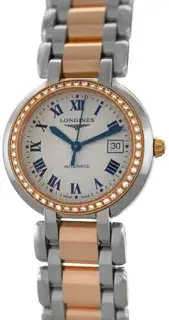 Longines Longines PrimaLuna L8.113.5.79.6 30mm Rose gold and Stainless steel Silver