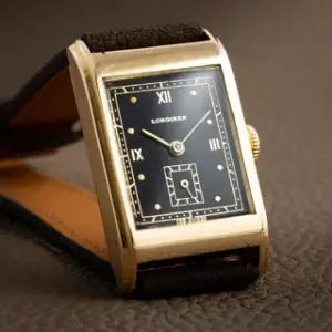 Longines Longines Presence 21mm Yellow gold Black