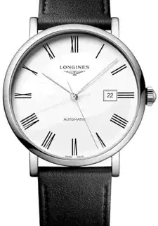 Longines Longines Elegant L4.911.4.11.2 41mm Stainless steel White