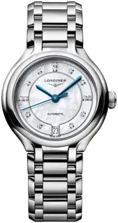 Longines Longines PrimaLuna L8.124.4.87.6 34mm Stainless steel White