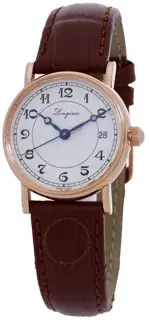 Longines Longines Heritage L4.267.8.73.2 26.4mm Rose gold White