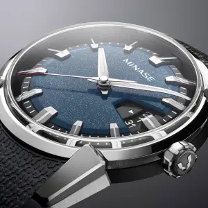 Minase Divido Deep Blue Urushi Silver Maki-e