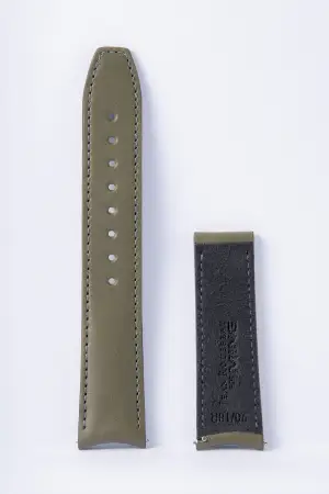 Ming Horologer MING - 22MM SHORT - SMOOTH CALF OLIVE
