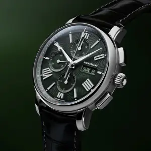 Montblanc Star Legacy Green Exploding Star Automatic Date and Chronograph Day-Date