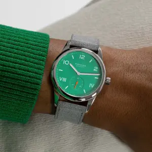 Nomos Club Campus Cream Coral and Electric Green