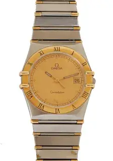 Omega Omega Constellation 33mm Yellow gold and Stainless steel Champagne